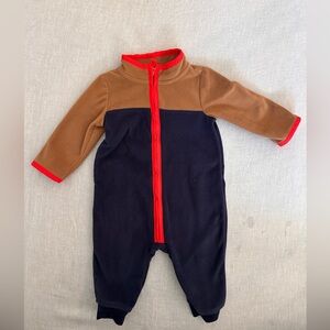 3-6month. Fleece jumpsuit. Wore once.